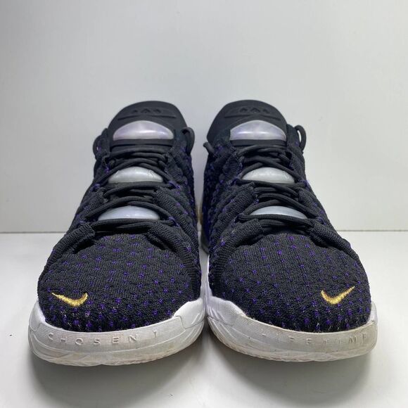 Nike Lebron Sz 5.5Y XVII GS Basketball Shoes Lakers Black CW2760-004 Youth - Picture 3 of 10